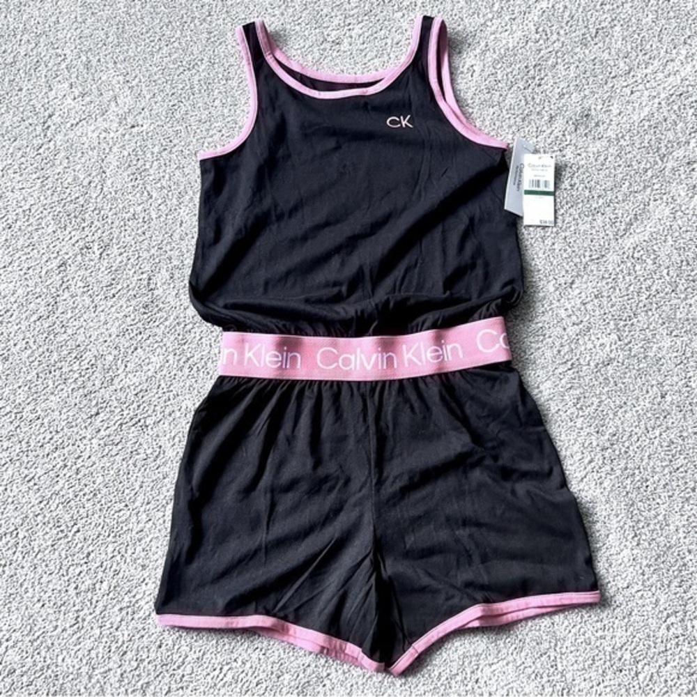 NWT Calvin Klein Performance girls one piece romper size large 12/14